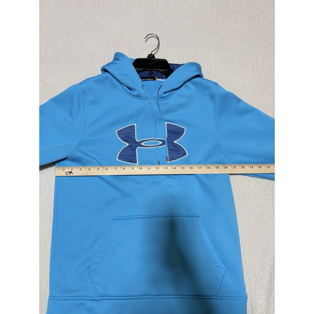Under Armour Men's Blue Fleece Loose Fit Pullover Hoodie Size M - Picture 7 of 8